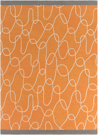 Surya Decorativa DCR-4022 Burnt Orange Area Rug by Lotta Jansdotter 8' x 11'