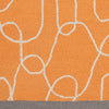 Surya Decorativa DCR-4022 Burnt Orange Hand Tufted Area Rug by Lotta Jansdotter Sample Swatch