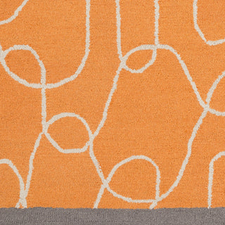 Surya Decorativa DCR-4022 Burnt Orange Hand Tufted Area Rug by Lotta Jansdotter Sample Swatch