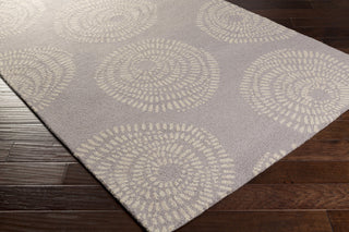 Surya Decorativa DCR-4026 Charcoal Hand Tufted Area Rug by Lotta Jansdotter 5x8 Corner