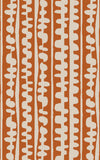 Surya Decorativa DCR-4028 Orange Area Rug by Lotta Jansdotter 5' X 8'