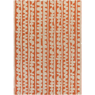 Surya Decorativa DCR-4028 Orange Hand Tufted Area Rug by Lotta Jansdotter 8' X 11'