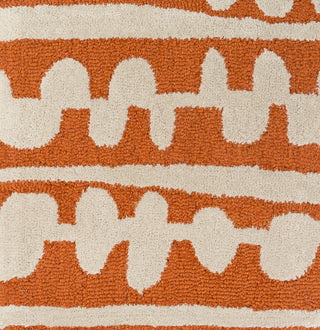 Surya Decorativa DCR-4028 Orange Area Rug by Lotta Jansdotter Sample Swatch