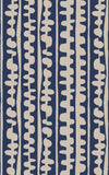 Surya Decorativa DCR-4030 Blue Area Rug by Lotta Jansdotter 5' X 8'