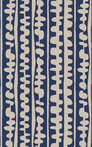 Surya Decorativa DCR-4030 Blue Area Rug by Lotta Jansdotter 5' X 8'