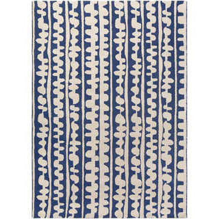 Surya Decorativa DCR-4030 Blue Hand Tufted Area Rug by Lotta Jansdotter 8' X 11'