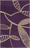 Surya Decorativa DCR-4036 Purple Area Rug by Lotta Jansdotter 5' X 8'