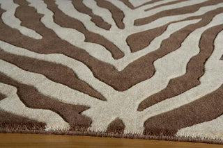 Momeni Deco DC-16 Brown Area Rug Corner Shot