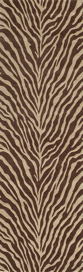 Momeni Deco DC-16 Brown Area Rug Close up