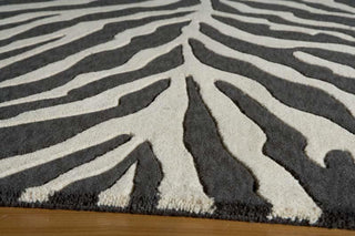 Momeni Deco DC-16 Charcoal Area Rug Corner Shot