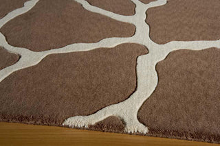 Momeni Deco DC-17 Brown Area Rug Corner Shot