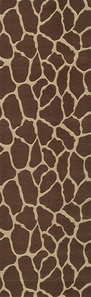 Momeni Deco DC-17 Brown Area Rug Close up