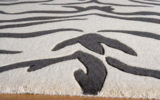 Momeni Deco DC-18 Charcoal Area Rug Corner Shot