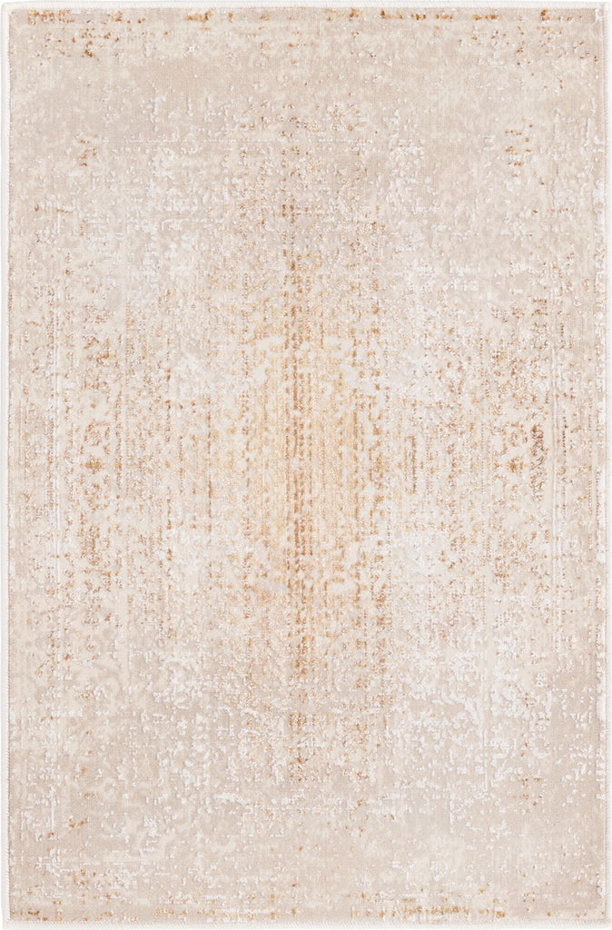 Unique Loom Deepa T-DIPA1 Ivory and Gold Area Rug main image