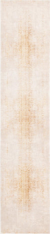 Unique Loom Deepa T-DIPA1 Ivory and Gold Area Rug Runner Top-down Image