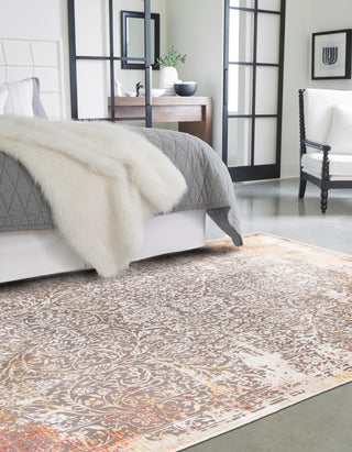 Unique Loom Deepa T-DIPA19 Gray Area Rug Rectangle Lifestyle Image Feature