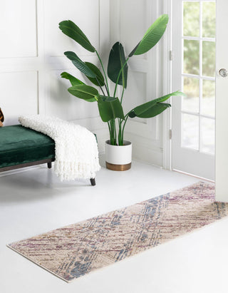 Unique Loom Deepa T-DIPA2 Ivory and Gray Area Rug Runner Lifestyle Image