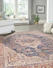 Unique Loom Deepa T-DIPA8 Blue Ivory Area Rug Rectangle Lifestyle Image Feature