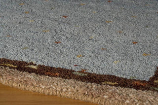 Momeni Desert Gabbeh DG-01 Slate Area Rug Corner Shot