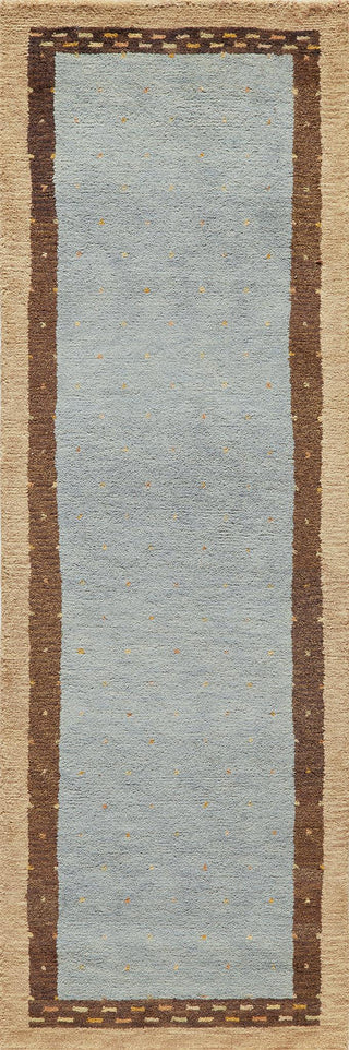 Momeni Desert Gabbeh DG-01 Slate Area Rug Closeup