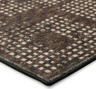 Dalyn Delano DA1 Chocolate Area Rug Corner Image
