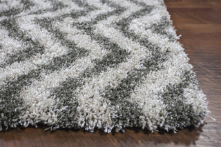 KAS Delano 1153 Silver Chevron Area Rug 