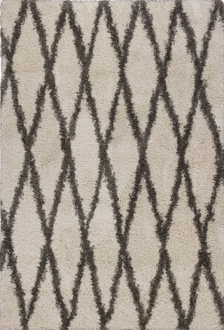 KAS Delano 1165 Ivory Grey Visions Shag Weave Area Rug