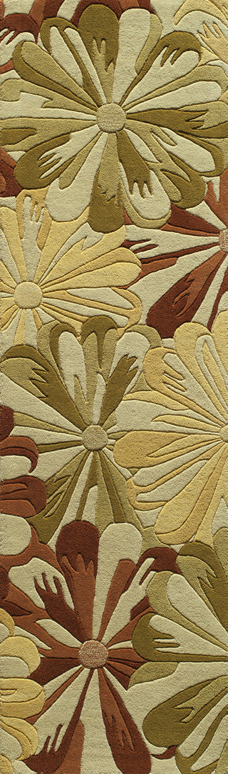 Momeni Delhi DL-19 Gold Area Rug Close up