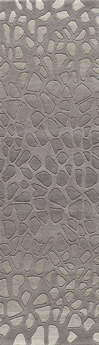 Momeni Delhi DL-33 Silver Area Rug Close up