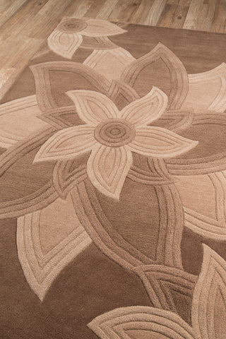 Momeni Delhi DL-40 Mocha Area Rug Corner Shot