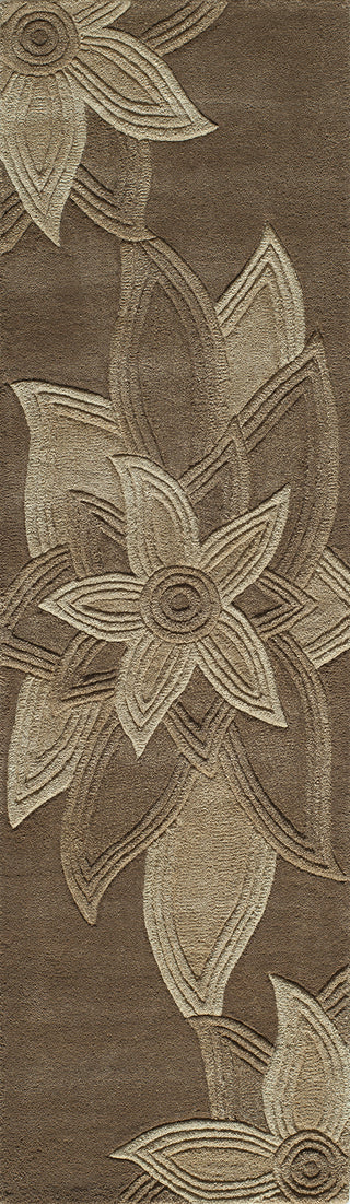 Momeni Delhi DL-40 Mocha Area Rug Close up