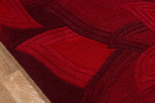 Momeni Delhi DL-40 Red Area Rug Closeup