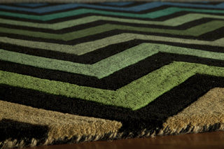 Momeni Delhi DL-41 Black Area Rug Closeup