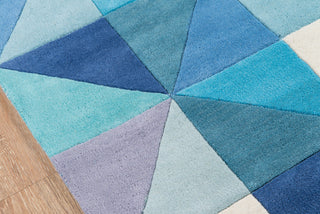 Momeni Delhi DL-44 Blue Area Rug Closeup