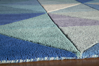 Momeni Delhi DL-44 Blue Area Rug Closeup