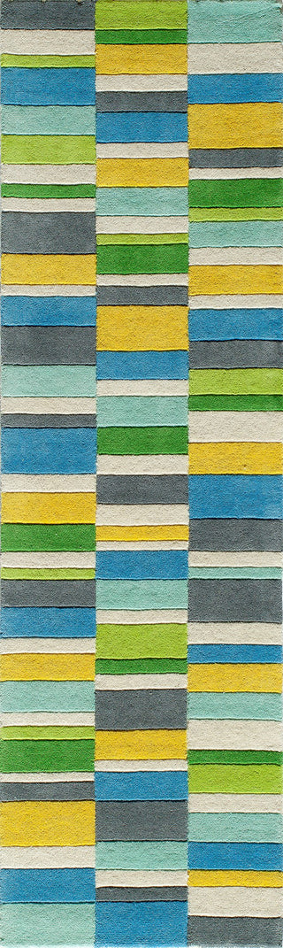 Momeni Delhi DL-46 Blue Area Rug Closeup