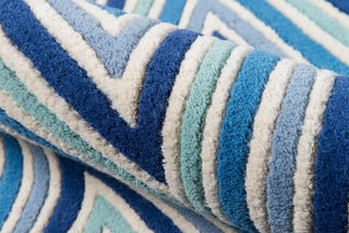 Momeni Delhi DL-48 Blue Area Rug Detail Shot