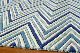 Momeni Delhi DL-48 Blue Area Rug Closeup