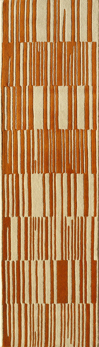 Momeni Delhi DL-49 Orange Area Rug Close up