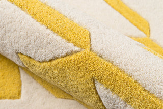 Momeni Delhi DL-55 Yellow Area Rug Detail Shot