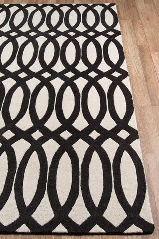 Momeni Delhi DL-57 Black Area Rug Corner Shot Feature