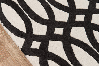 Momeni Delhi DL-57 Black Area Rug Closeup