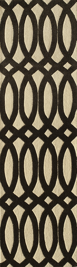 Momeni Delhi DL-57 Black Area Rug Close up