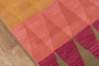 Momeni Delhi DL-59 Multi Red Area Rug Closeup