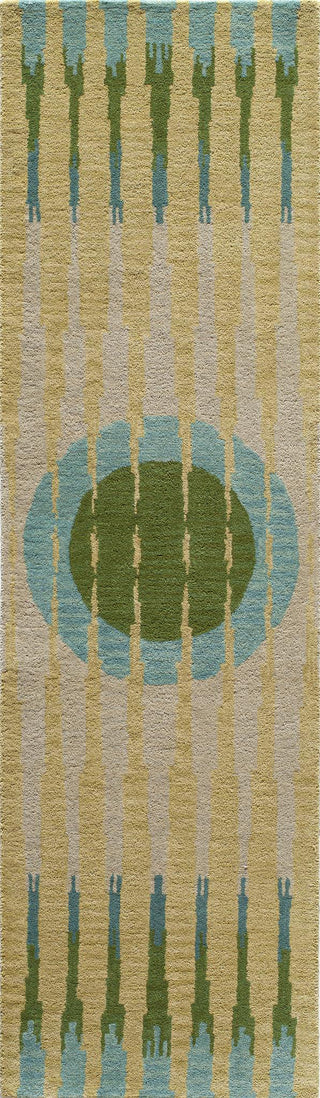 Momeni Delhi DL-60 Green Area Rug Closeup