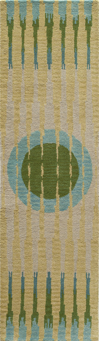 Momeni Delhi DL-60 Green Area Rug Runner