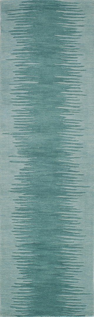 Momeni Delhi DL-63 Aqua Area Rug Closeup