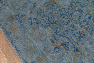 Momeni Delhi DL-66 Blue Area Rug Closeup