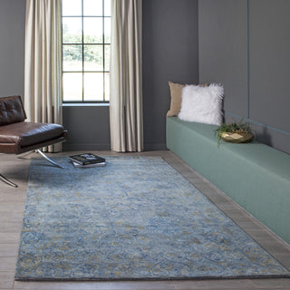 Momeni Delhi DL-66 Blue Area Rug Room Scene Feature