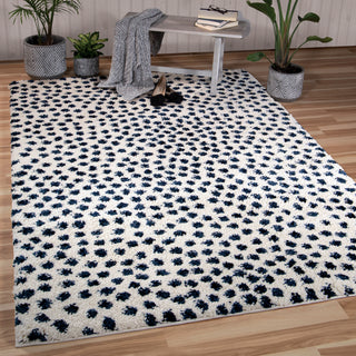 Orian Rugs Angora Delicias Navy Area Rug Lifestyle Image Feature